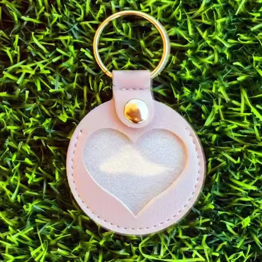 Pet Hair Keepsake Keychain Leather Memorial Locket for Storing Dog Cat Fur, Cute Pet Loss Gift, Remembrance Key Ring Bag Charm